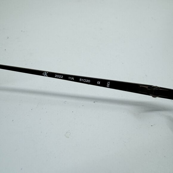 Calvin Klein CK 2022 11A Eyeglasses Frames Black 51-20-130 H11847 - Picture 5 of 7